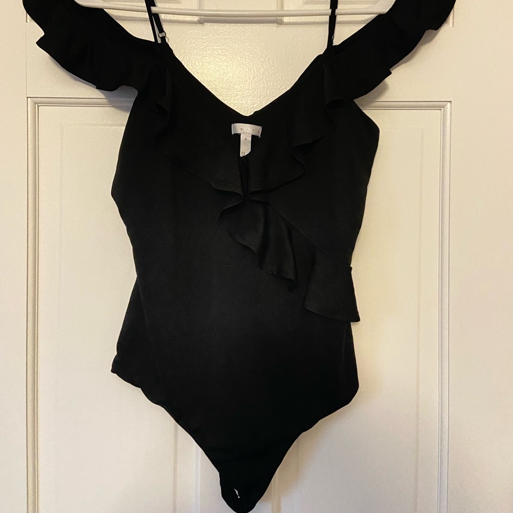 Thong Ruffled Off the Shoulder One Piece